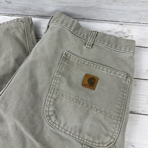 Carhartt B11 DES Carpenter Duck Work Pants 38x32 Original Dungaree fit (47x30.5) - Picture 2 of 15
